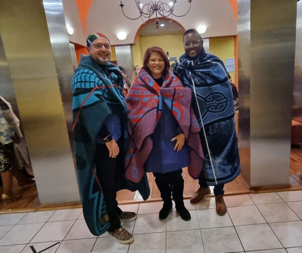 Stephen Read, Tanya Cruz Teller and Ayanda Zaca in Lesotho facilitating a Summit for a client