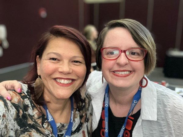 Tanya Cruz Teller and Lindsey N. Godwin, Ph.D at the ODN Summit 2023 hosted by CCAI