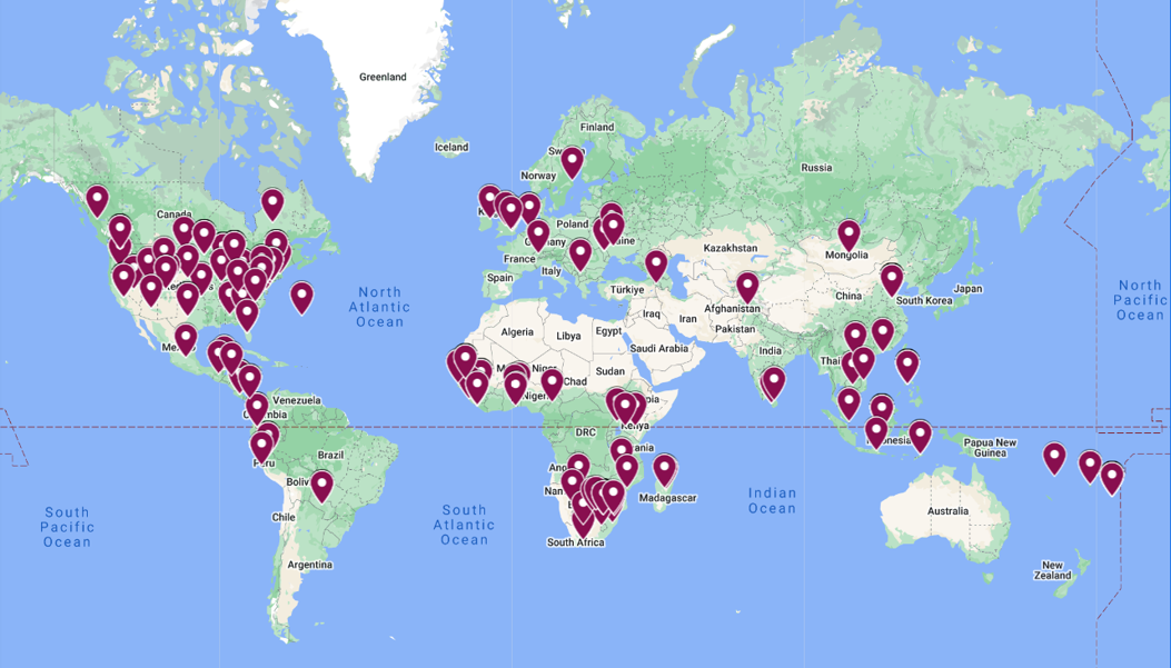 Our Reach Map